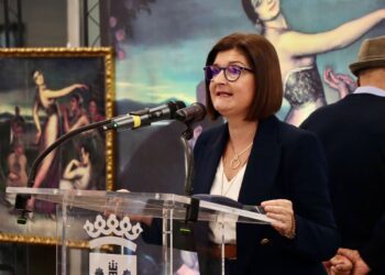 Inauguración de la exposición "Julio Romero de Torres: el alma de Córdoba" en Torrent