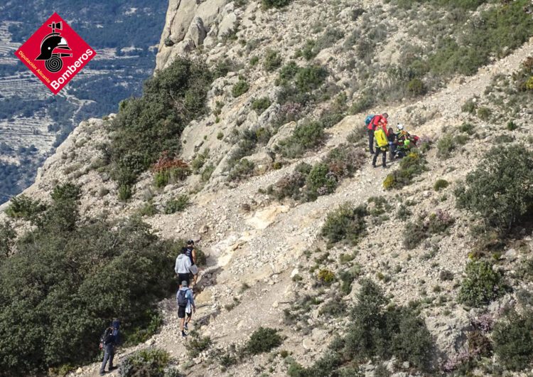 Triple rescate del Grupo de Rescate del Consorcio Provincial de Bomberos de Alicante en una sola jornada