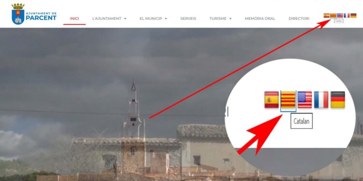 Lo Rat Penat denuncia que l’Ajuntament de Parcent vulnera l’Estatut d’Autonomia per excloure el valencià de la seua web municipal