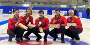 Curling masculino: España conquista la plata en el Europeo-B y asciende a División A