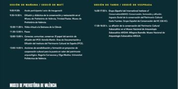 El Museu de Prehistòria de Valéncia celebra la VI Jornada sobre conservación y divulgación del patrimonio