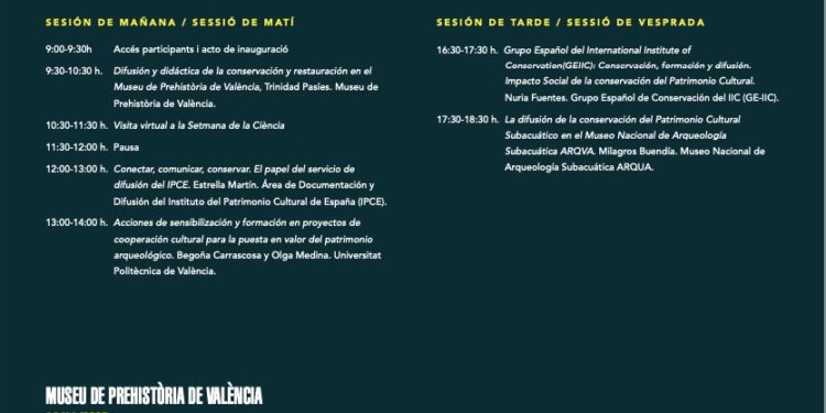 El Museu de Prehistòria de Valéncia celebra la VI Jornada sobre conservación y divulgación del patrimonio
