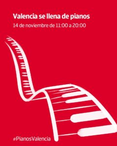 Valencia convierte ocho plazas en escenario musical con “Tu ciudad se llena de pianos”
