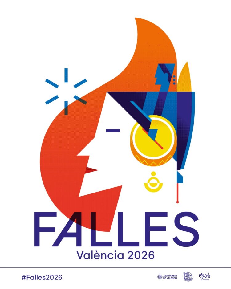 La imagen gráfica de las Fallas 2026 en tres carteles de Vicent Ramón
