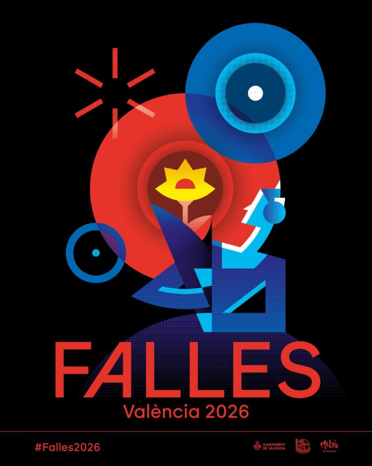 La imagen gráfica de las Fallas 2026 en tres carteles de Vicent Ramón