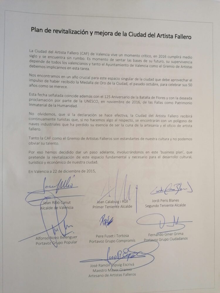 Y ¿Ciudad Fallera pa’ cuándo? ni el concejal de fallas ni la alcaldesa por la labor de cumplir los acuerdos del Pleno