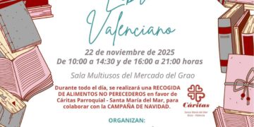II Día del Libro Valenciano el próximo sábado 22 de noviembre en el Mercado del Grao