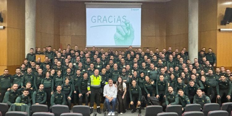 Federación Nacional ASPAYM imparte una charla sobre víctimas de siniestros viales en la Escuela de Tráfico de la Guardia Civil 1 Federación Nacional ASPAYM imparte una charla sobre víctimas de siniestros viales en la Escuela de Tráfico de la Guardia Civil
