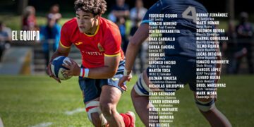 Equipo de Los Leones de la Selección masculina de rugby XV M18 que defenderá la plata europea