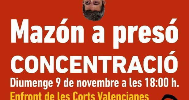 Colectivos ciudadanos llaman a concentrarse en Les Corts para exigir responsabilidades penales a Mazón por la gestión de la dana 1 fotonoticia 20251105125913 617 236 236 0 0