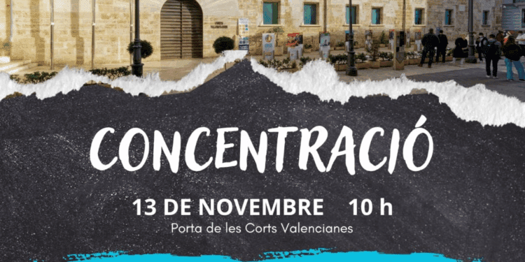 Concentració de Juristes valencians este jueves ante Les Corts Valencianes para que se mueva ficha