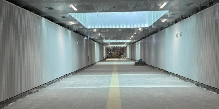 El túnel peatonal entre las estaciones de Xàtiva y Alacant de MetroValencia se abrirá estas navidades