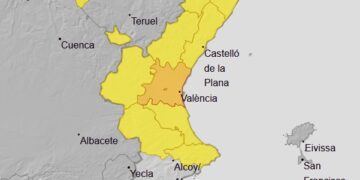 🚨🚨AEMET eleva a alerta naranja la costa norte de Valencia desde las 22:00h hasta las 23:59h