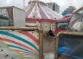 Las lluvias pasan factura a los circos: El Circo Raluy tiene los accesos inundados