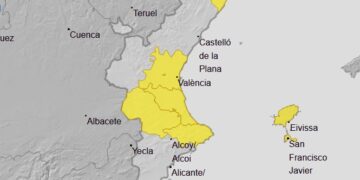 AEMET reactiva el aviso amarillo en el Norte de Castelló después de acumular 90 litros esta tarde