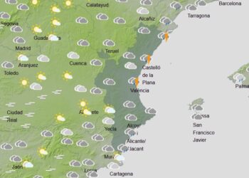 Día de Navidad pasado por agua, AEMET activa aviso amarillo en la costa norte de Alicante