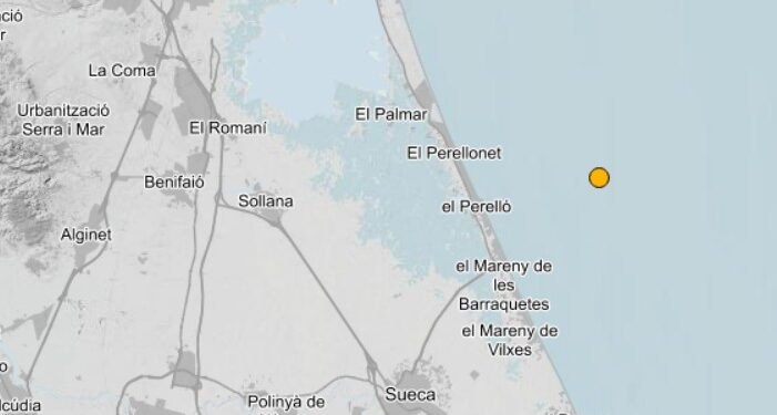 Terremoto la noche del 22 frente a las costas de El Perelló