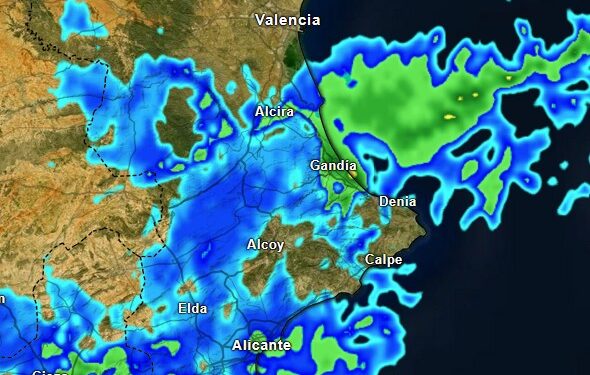165 litros de lluvia acumulan en Beniflà este Día de Navidad