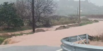 Guadassuar alcanza los 215 litros por metro cuadrado hoy