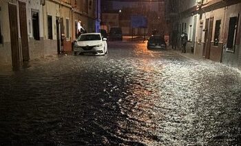 Simat de la Valldigna alzanza los 240 litros hoy y sigue lloviendo