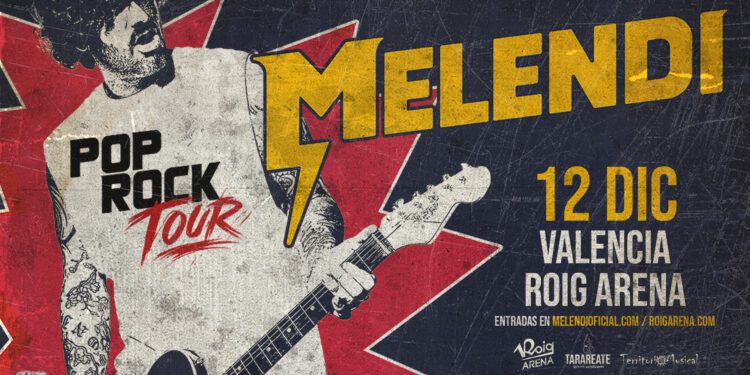 El Pop Rock Tour de Melendi hará parada en el Roig Arena el 12 de diciembre de 2026 1 El Pop Rock Tour de Melendi hará parada en el Roig Arena el 12 de diciembre de 2026