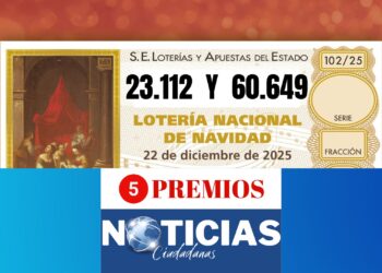 23.112 y 60.649 los dos primeros quintos premios en salir