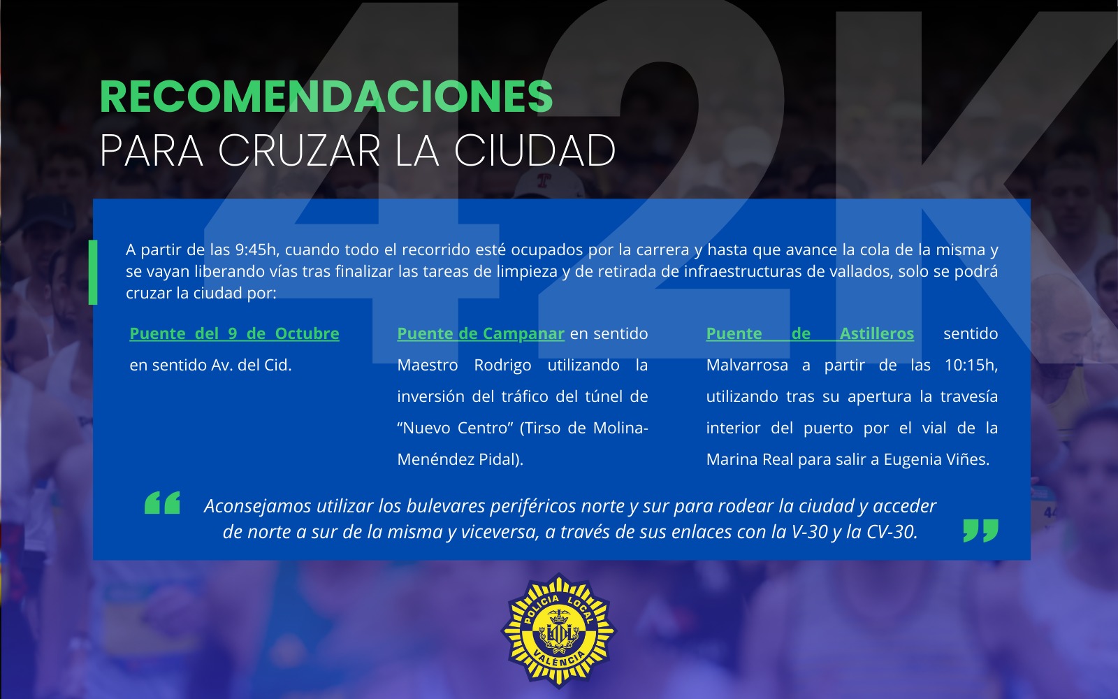 Conoce el recorrido de la Maratón Valencia de este domingo y los cortes de tráfico 6 G7aN8d4WkAAiCFp