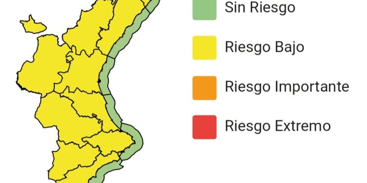 La Generalitat rebaja todas las alertas a aviso amarillo. Toda la Comunitat Valencia queda en aviso amarillo 1 La Generalitat rebaja todas las alertas a aviso amarillo. Toda la Comunitat Valencia queda en aviso amarillo