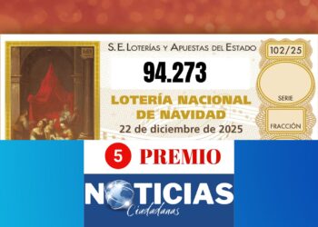 94.273 un quinto premio que ha tocado también en el Teatro Real