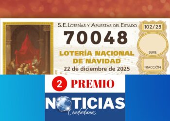70.048 El segundo premio de la Lotería de Navidad 2025 cae íntegramente en Madrid