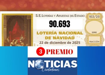 90.693 El tercer premio muy repartido por toda España