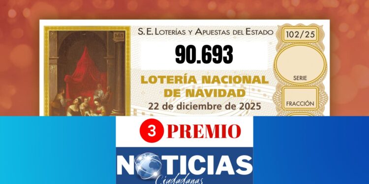 90.693 El tercer premio muy repartido por toda España