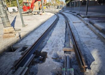 Las Líneas 4, 6 y 8 del tranvía de Metrovalencia recuperan hoy la circulación del tramo La Cadena-Marítim