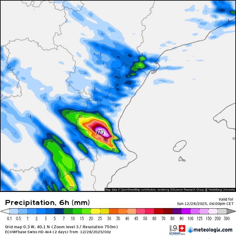 Un fuerte tren conventivo de tormentas descarga más de 110 litros de lluvia en Simat de la Valldigna 3 WhatsApp Image 2025 12 28 at 11.07.52