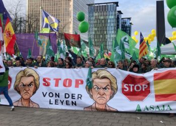 AVA-ASAJA se manifiesta hoy en Bruselas: "Von der Leyen, basta de mentiras"