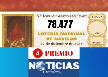 Un cuarto premio: el 78.477 cae en Valéncia, Alaquás, Mislata y varias localidades españolas