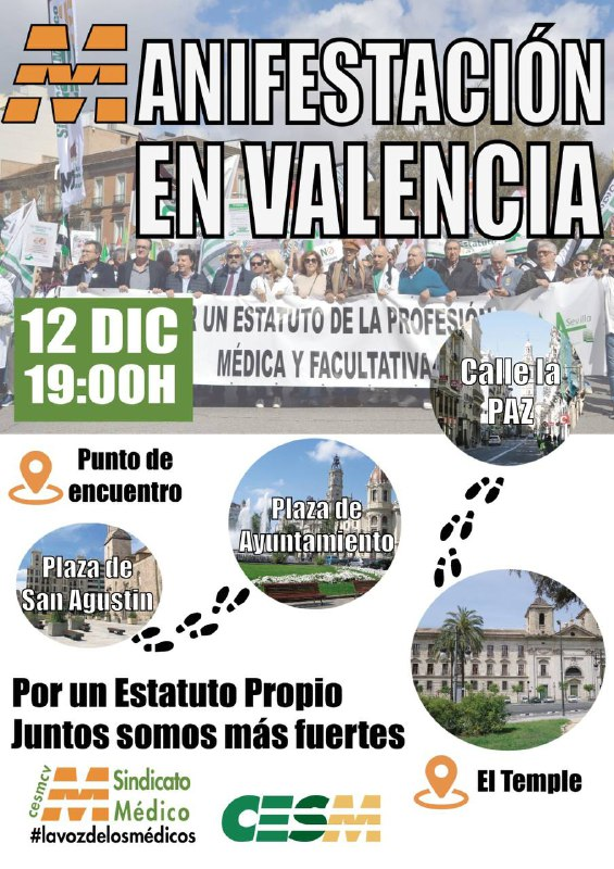 Esta tarde manifestación de médicos en Valencia 2 mani medicos