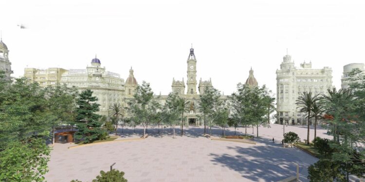 Tras dos años de "repensaeta" de la reforma de la Plaza del Ayuntamiento por fin conocemos el nuevo proyecto 1 Tras dos años de "repensaeta" de la reforma de la Plaza del Ayuntamiento por fin conocemos el nuevo proyecto