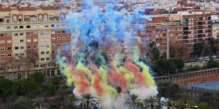 Núria Martí y el calendario de las Fallas 2026 protagonizan la Gala de la Pirotecnia 1 Núria Martí y el calendario de las Fallas 2026 protagonizan la Gala de la Pirotecnia