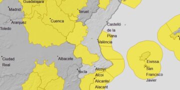 Aemet activa avisos por fuertes rachas de viento. Fin de semana con precipitaciones y bajadas de temperaturas