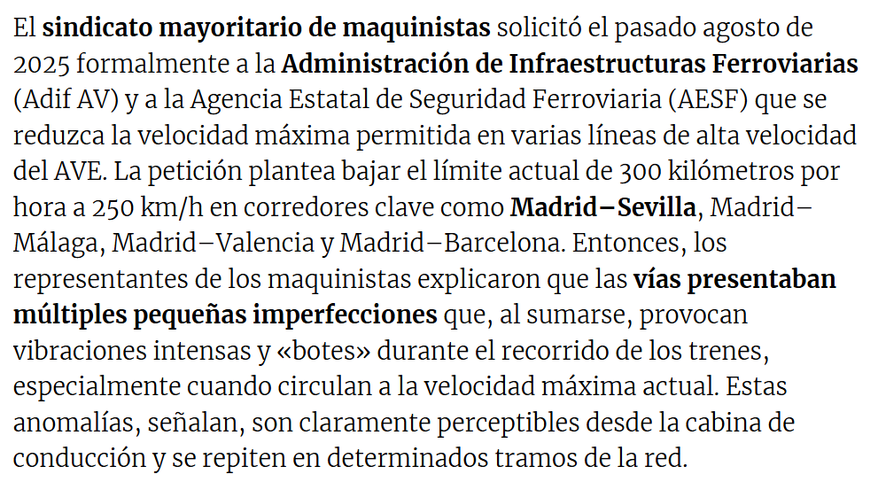 Tragedia en las vías: Las "vibraciones" que Adif ignoró durante meses 2 G ki0VWUAASGY9