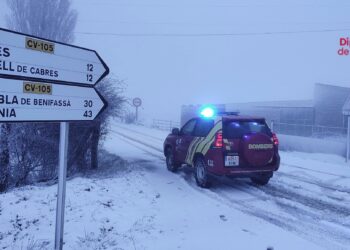 El temporal de nieve activa el Plan de Vialidad Invernal en el interior de Castellón