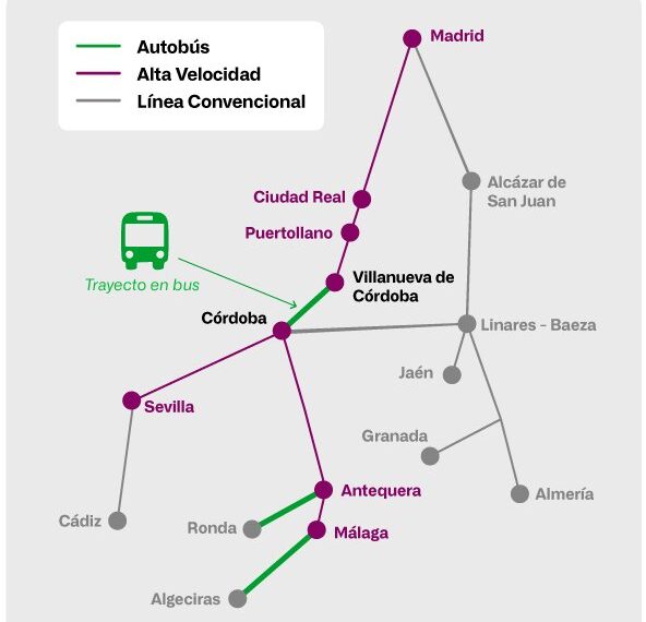 Guía completa del Plan Alternativo de transporte tras la catástrofe ferroviaria de Adamuz