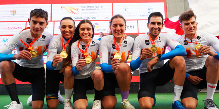 La Comunidad Valenciana se impone en el Team Relay inaugural del Campeonato de España de Ciclocross de Tarancón