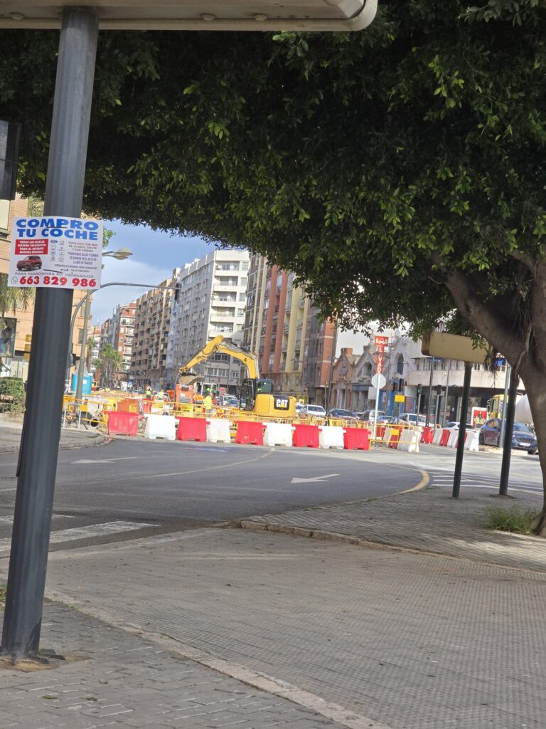 Obras Avda Giorgeta perez Galdos 2