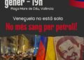 Chavistas del "país valenciano" afines a la dictadura de Maduro junto con organizaciones como ARRAN se concentrarán esta tarde 11 Chavistas del «país valenciano» afines a la dictadura de Maduro junto con organizaciones como ARRAN se concentrarán esta tarde