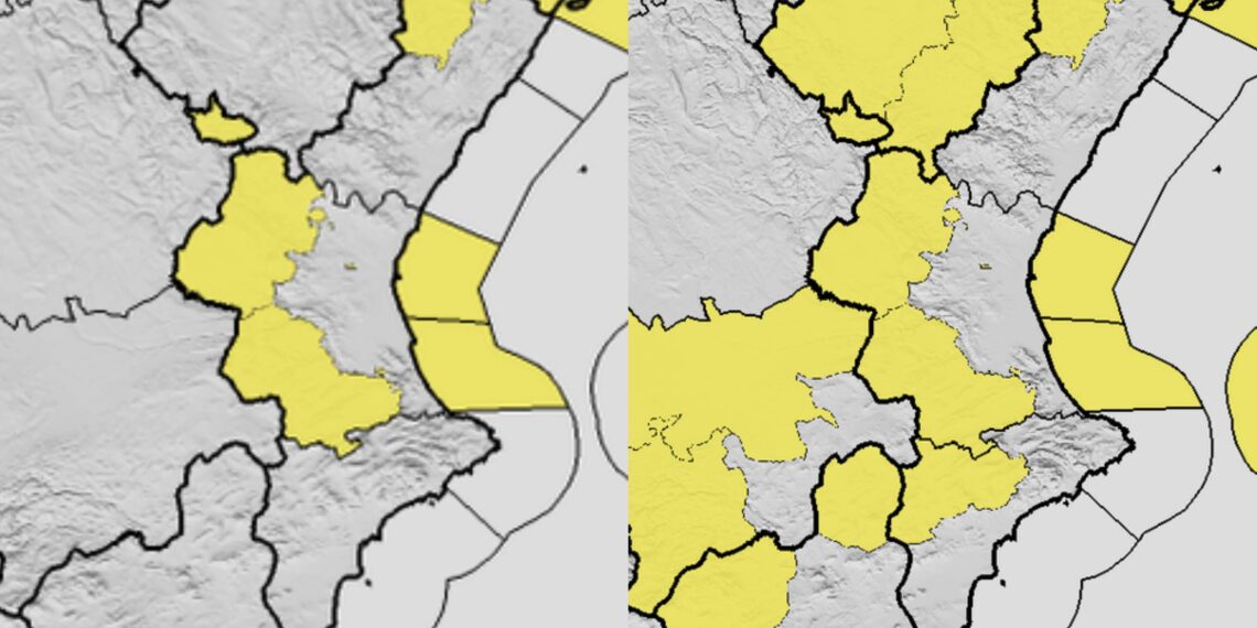 AEMET activa avisos por fuertes vientos para esta noche, jueves y viernes