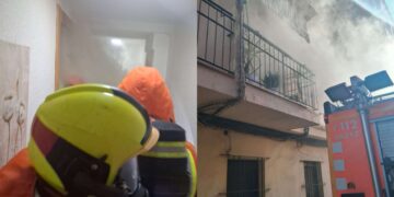 Un incendio calcina el dormitorio de una vivienda en Almàssera