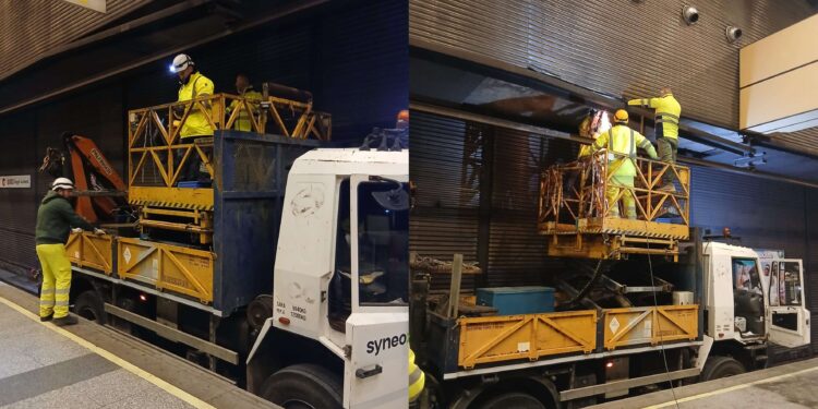 Una avería en la catenaria provoca retrasos generalizados en la red de Metrovalencia