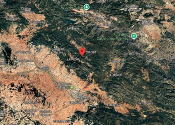 Temporal en el interior: La nieve y el hielo obligan a cortar la CV-391 en Utiel